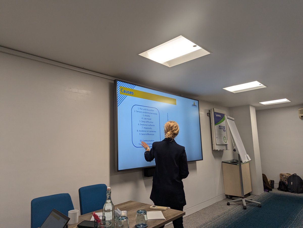 CerebraNetwork's tweet image. An excellent presentation from last week's @CerebraNetwork @AstonUniversity event on improving outcomes for people with #LearningDisabilities. Here is @Drhayleytrower introducing the 'Be-Well Checklist: Thinking Differently About #BehavioursThatChallenge': cerebra.org.uk/get-advice-sup…