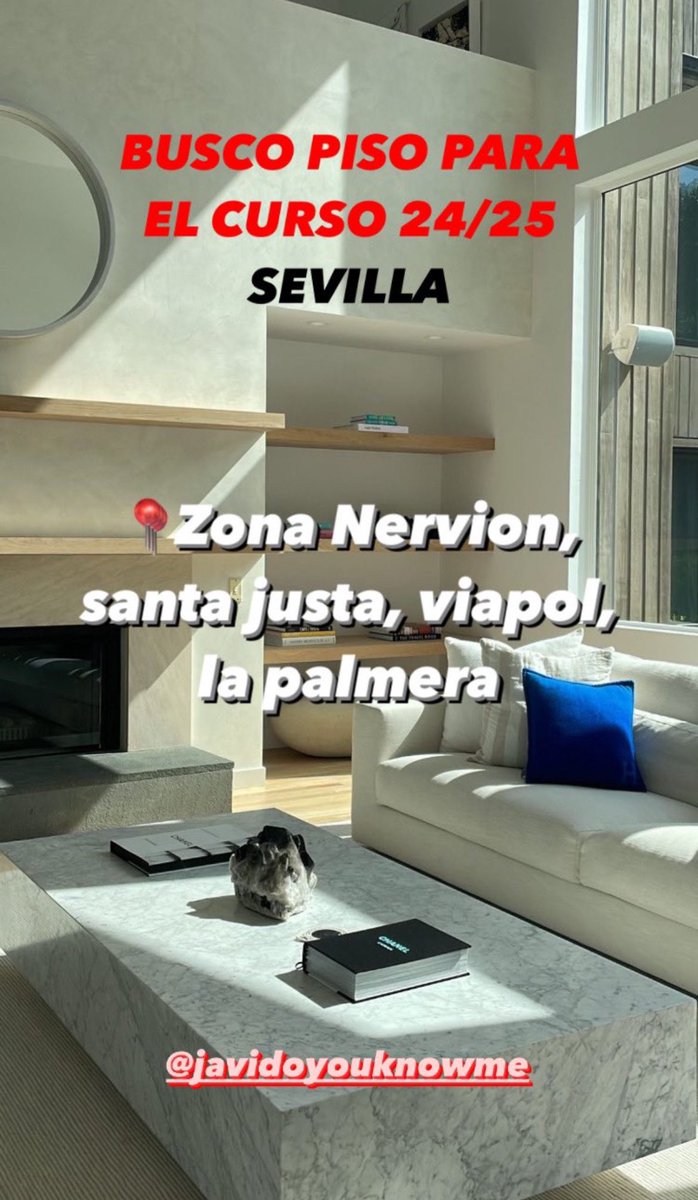 javidoyouknowme's tweet photo. 🚨 Busco #pisosevilla 24/25 #nervion Santa justa, la palmera https://t.co/MOIzgReNlD