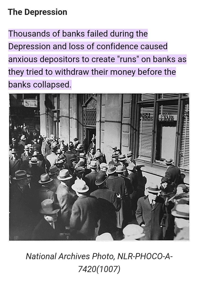 trudygonzales's tweet photo. LOOK up The Great Depression
The run on the banks
Google it
A 🧵
#DemsUnited
#DemVoice1
#Fresh
#ProudBlue https://t.co/aArfaphMYF