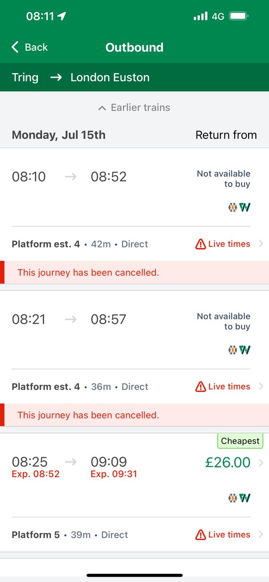 RachelHardyPR's tweet image. No trains again. I’ve been going back into London daily for 3 weeks and I think this is my 4th morning of zero trains or severe delays. No staff and zero information about alternative routes. @Kier_Starmer_PM @UKLabour @LouHaigh this has to be a priority.