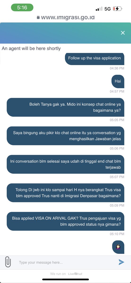 ElritaE's tweet photo. @ditjen_imigrasi @silmykarim 
Ini dari 3 bln udah bikin cholesterol, darah tinggi gw naik dll Imigrasi udah urusan susah apply visa Di bikin repot website nya down giliran bs gak ada kabar apa2 sementara udah mau berangkat. Tanya sana sini email gak bs, wa gak diagkt
Chat jg zonk https://t.co/mB5dQW5oeK