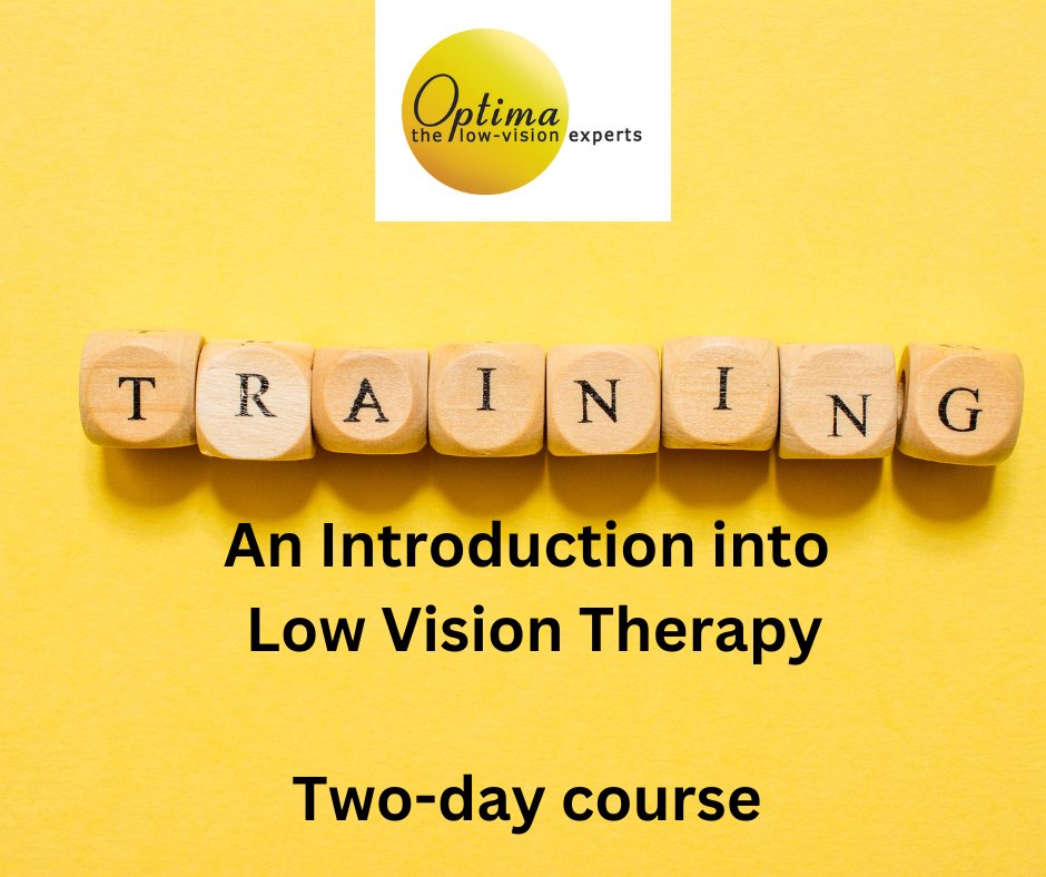 OptimaLowVision's tweet image. We are offering a number of  2-day "Introduction to Low Vision Therapy" courses for Vision Rehabilitation Specialists &amp;amp; support staff. 
Limited spots available, so register ASAP! e: sales@optimalowvision.co.uk or call 01803 864218.
#LowVision #VisionRehabilitation #TrainingCourse