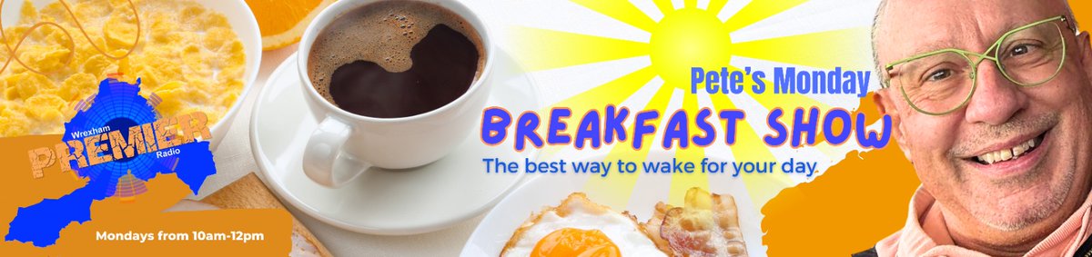 Join Pete's Monday breakfast show from 10 Am: including Famous birthdays today, Word of the Week, 2-4-1 listeners’ choice, and some crazy stories that you may not have seen in the news this week. And of course, lots of great music to cheer up those Monday morning blues 🎶