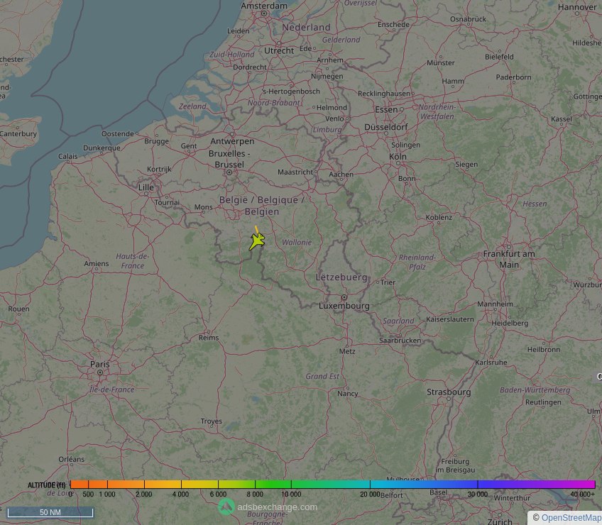 IntelskyB's tweet image. 🇧🇪 Belgian Air Component ✈️ F16 ( General Dynamics F-16AM Fighting Falcon ) (FA-97, #44F127) as flight #STING15 was just spotted over 🇧🇪 Namur, #Belgium at ☁️ 6600 ft.

🔴 Live tracking:
global.adsbexchange.com/?icao=44F127

🖼️ by doppio.sh