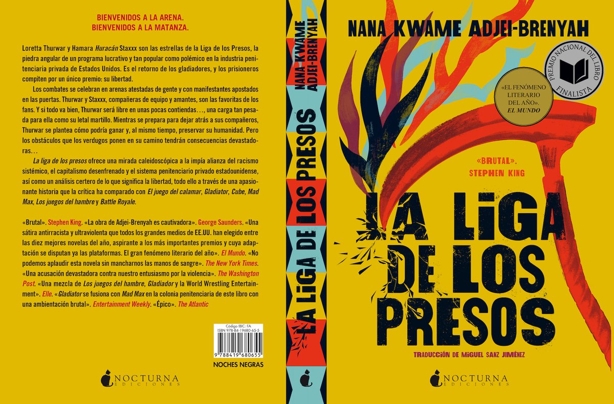 NocturnaEd's tweet photo. ✨¡NOTICIA! El 9/9 publicamos #LaLigaDeLosPresos (@NK_Adjei). ⛓️

BIENVENIDOS A LA ARENA.
BIENVENIDOS A LA MATANZA.

«El gran fenómeno editorial del año». #ElMundo
«Brutal». #StephenKing
#NovedadesNocturna https://t.co/IsKxM1SRC9