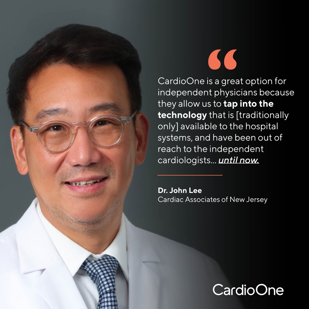 Cardio_One's tweet image. Unlock new potential with CardioOne. 

Dr. John Lee of Cardiac Associates of New Jersey highlights how our platform enables independent cardiologists to access cutting-edge technology previously reserved for large hospital systems. 

youtu.be/4xBcjIxreNA?fe…
