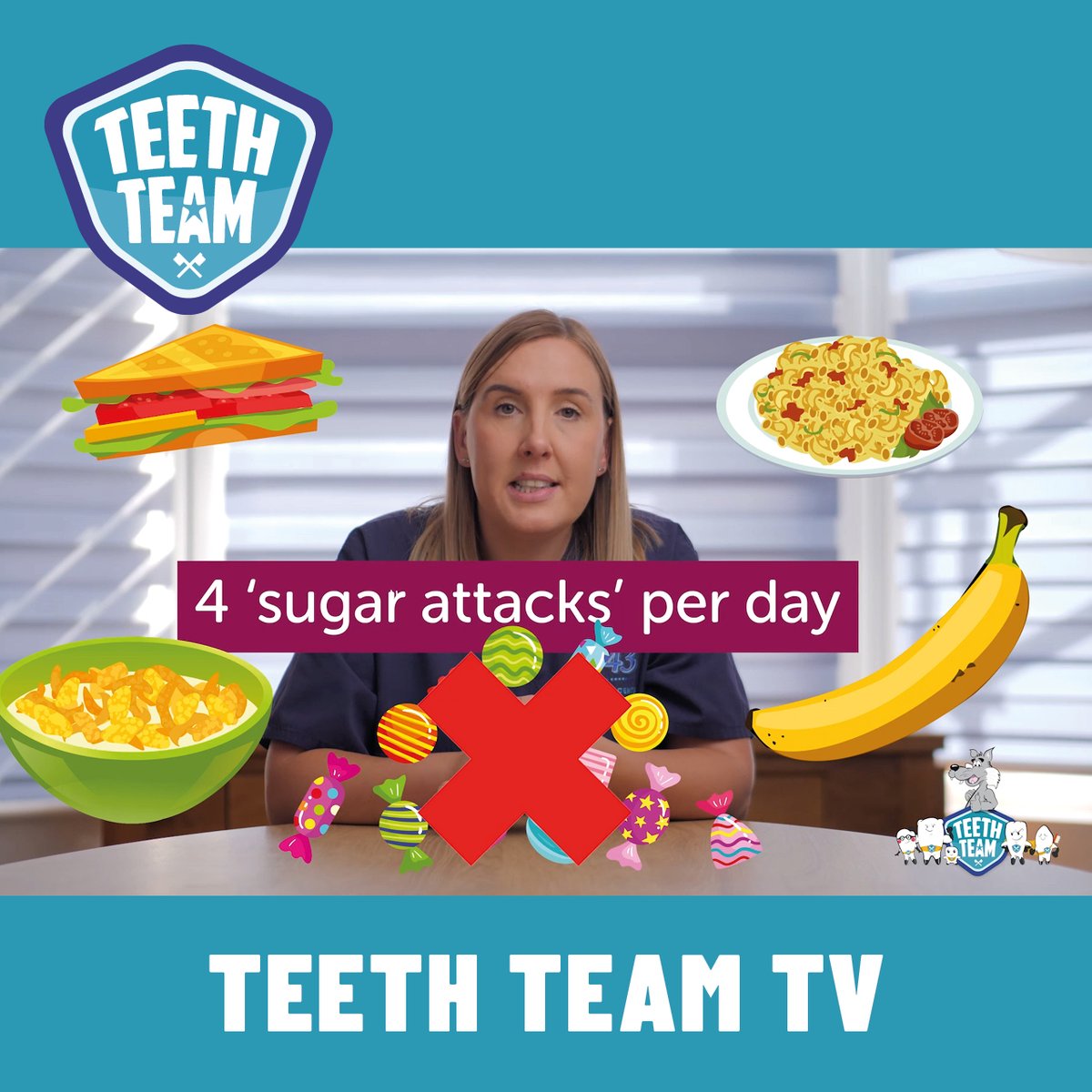 Cancer rates among under-50s have risen by 24% since 1995, and this is linked to obesity and junk food. 

A healthy diet reduces cancer risk and helps protect against systemic diseases linked to poor oral health. 

Educate children about healthy eating: teethteam.org.uk/kids-zone-4-7/