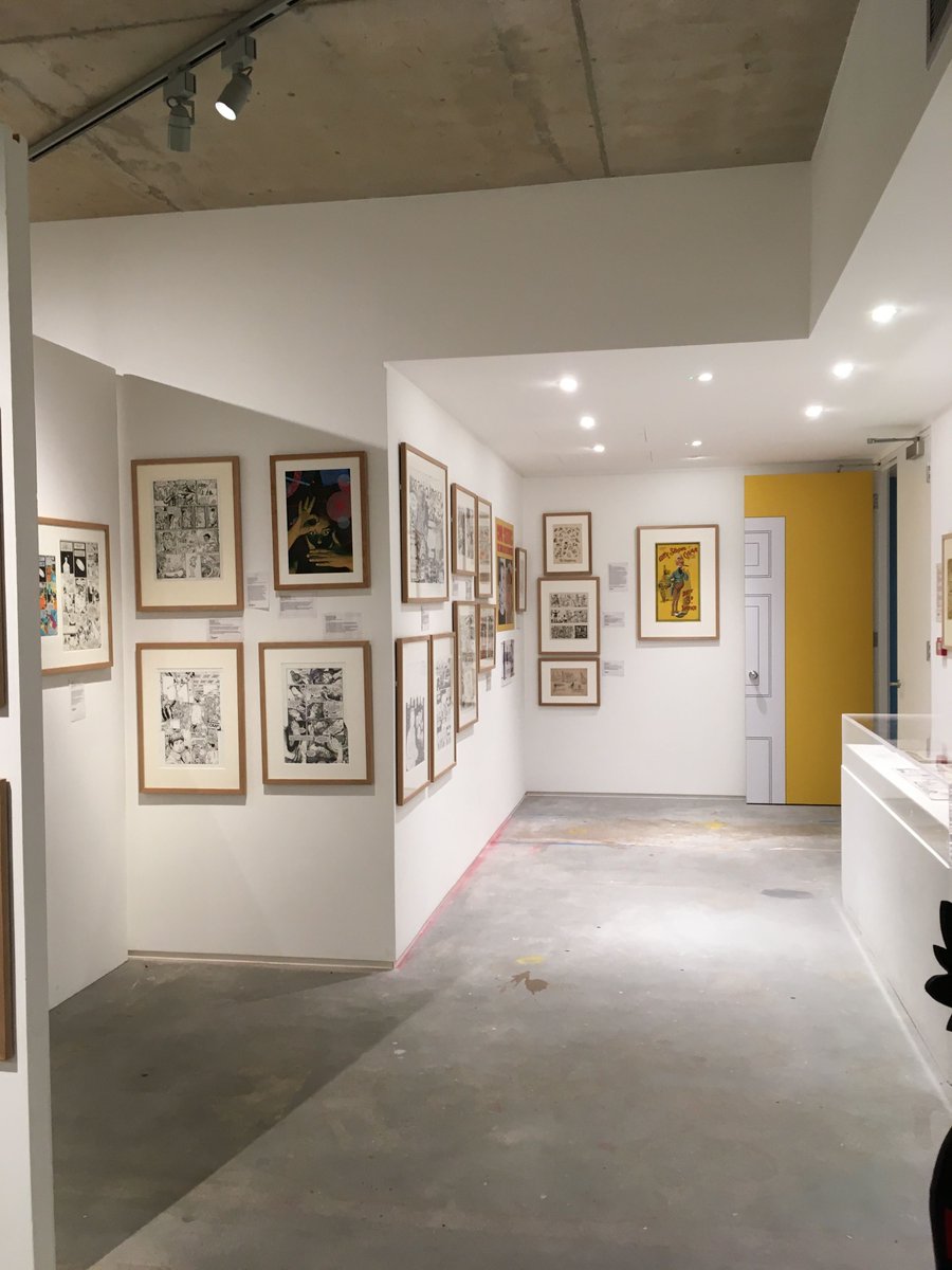 Cartoonmuseumuk's tweet photo. It's FIVE YEARS at Wells Street this July! The first exhibition we opened was 'Comic Creators: The Famous and the Forgotten', curated by Steve Marchant and funded through a generous grant by @HeritageFundUK, which helped us collect 450 pieces of original British comic art. https://t.co/CLdu5vxih4