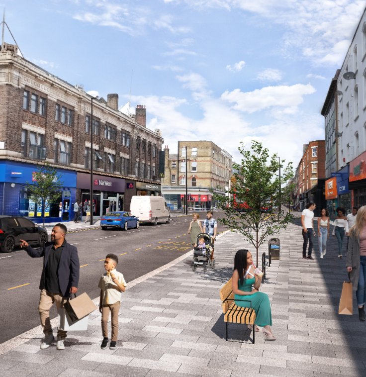 Time to talk Kilburn High Road! 😃

Camden, Brent &amp; Westminster are proposing £££ investment in: 
–wider pavements to accommodate the very large number of pedestrians
–new 🚶🏽‍♀️ &amp; 🚲 crossings
–longer 🚌 lane hours
–new pocket parks &amp; 🌳

Have your say now: 
consultations.wearecamden.org/supporting-com…