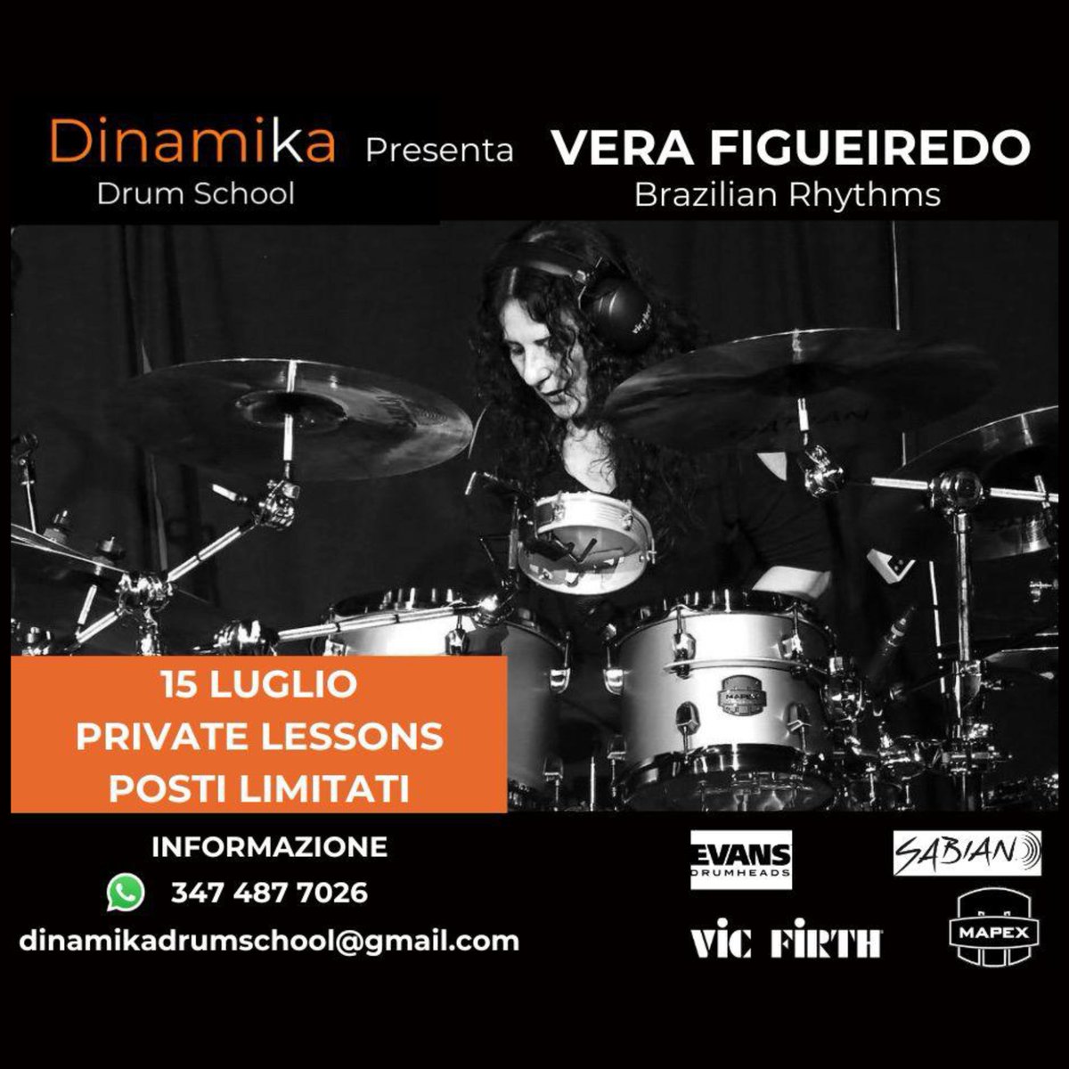 Private lessons day at the Dinamika Drum School, in Arezzo, Italy.

----

Hoje o dia de aulas individuais na Dinamika Drum School, em Arezzo, Itália.

<a href="/mapexdrums/">Mapex Drums</a> <a href="/sabiancymbals/">SabianCymbals</a> <a href="/evansdrumheads/">EVANS Drumheads</a>  <a href="/vicfirth/">Vic Firth</a> <a href="/ibvfbrasil/">IBVF Brasil</a> <a href="/batukabrasil/">Batuka! Brasil</a>