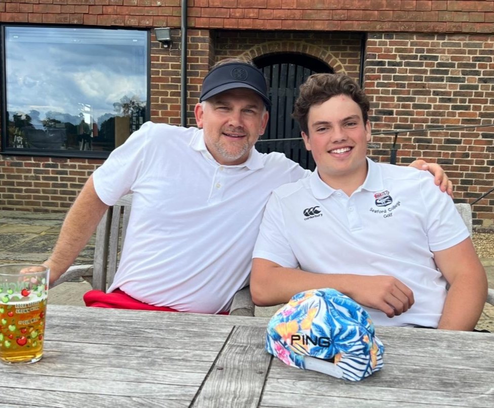 RSVNTBMW's tweet photo. Great day on Saturday when recent @SeafordCollege @SeafordSport leaver Freddie Muggeridge and @oldseafordians Grafton Morrish team member Nick Tull were drawn to play together in the @westsussexgolf Mens Club Championship. Good luck in America my friend 🏌️👊😎🤙 https://t.co/60m9QGFnOL