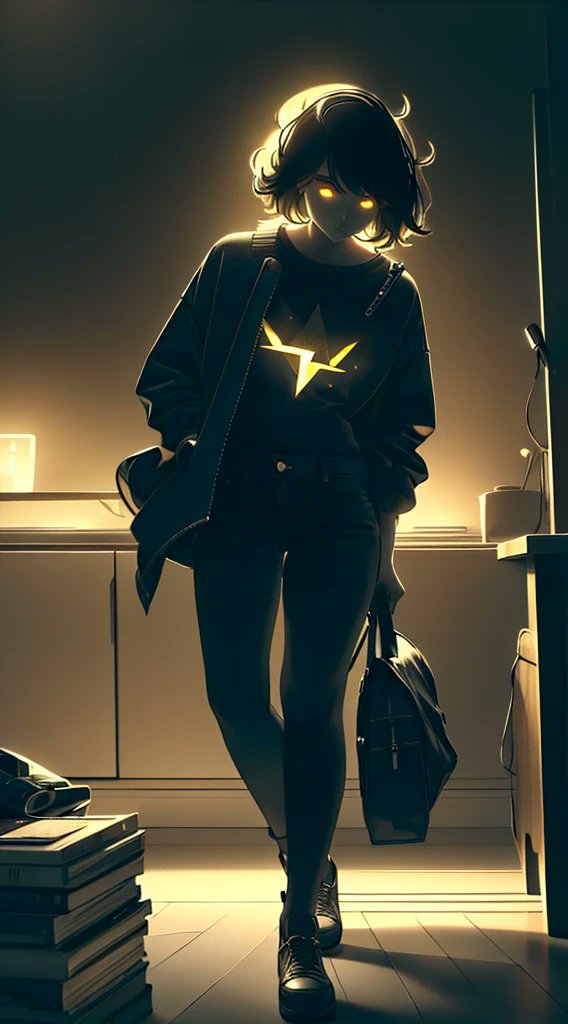 DreamArtist09's tweet photo. Lighting up the room with confidence and style ⚡✨
#Glowart
#aiartwork
#StylishEntry
#ElectricVibes
#Aiartcommunity https://t.co/9BiDPx1Biy
