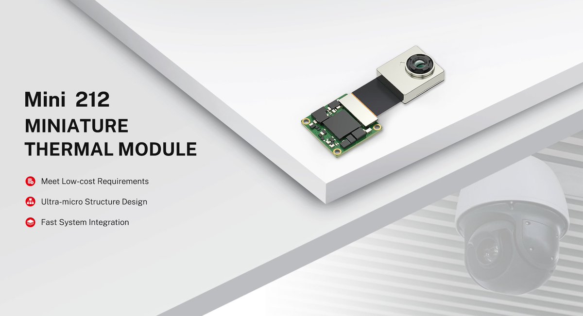 GstInfrared's tweet image. MINI212 uncooled miniature thermal module is developed based on the TIMO256 thermal module by GSTiR. Its temperature matrices and images allow integrators to integrate and develop their own products more efficiently and simply.

#MINI1212 #Uncooled #GSTiR