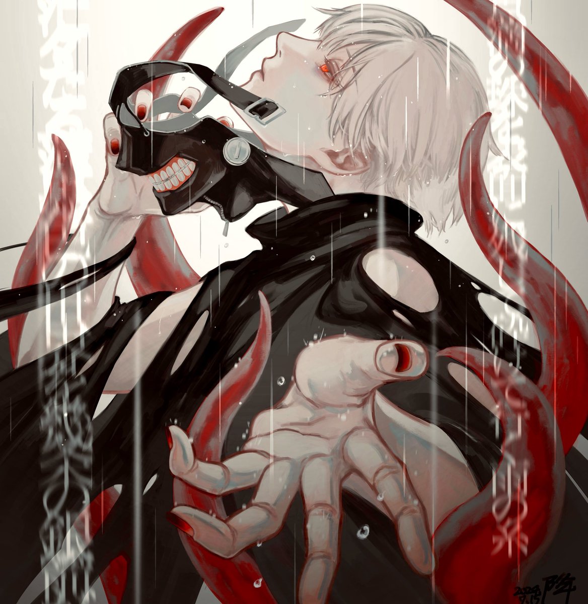 万物に降り濡つ 銀の針