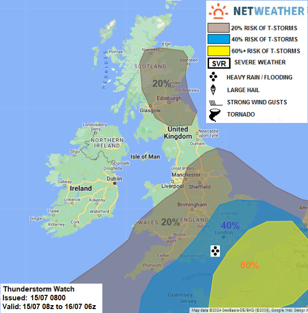 Nick's Weather Eye (@nickjf75) on Twitter photo THUNDERSTORM WATCH - MON 15TH JULY 2024 ⚡️⚠️
Forecast from <a href="/Netweather/">Netweather</a>
Full forecast here 👉netweather.tv/weather-foreca… THUNDERSTORM WATCH - MON 15TH JULY 2024 ⚡️⚠️
Forecast from <a href="/Netweather/">Netweather</a>
Full forecast here 👉netweather.tv/weather-foreca…