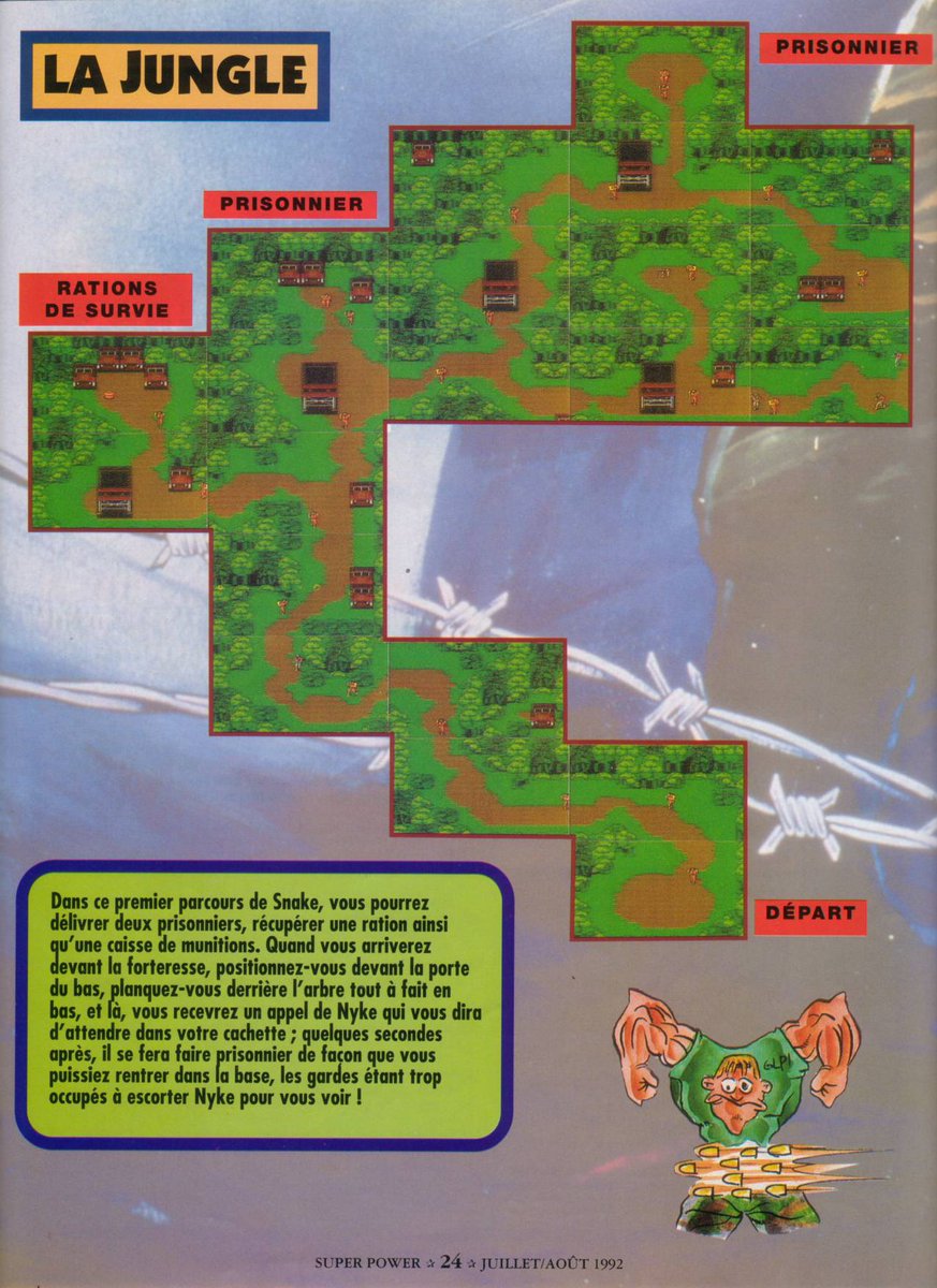 AllmightoFranky's tweet photo. #Nostalgeek,on continue de feuilleter le #Supow n°1 de l'été 1992!On attaque la grosse soluce de #SnakesRevenge sur #NES,sorte de Spinoff de #MetalGear!Un petit topo,le matos et les premiers niveaux avec la Jungle et la Forteresse!! #retro #retrogaming #oldschool #80s #90s 1/5 https://t.co/AGRhQsiAPh