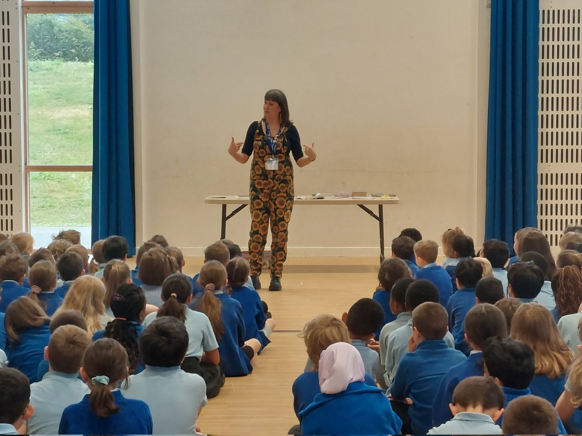 It's great to see our old friend Mrs Montmasson from Bradley Stoke library here this morning!