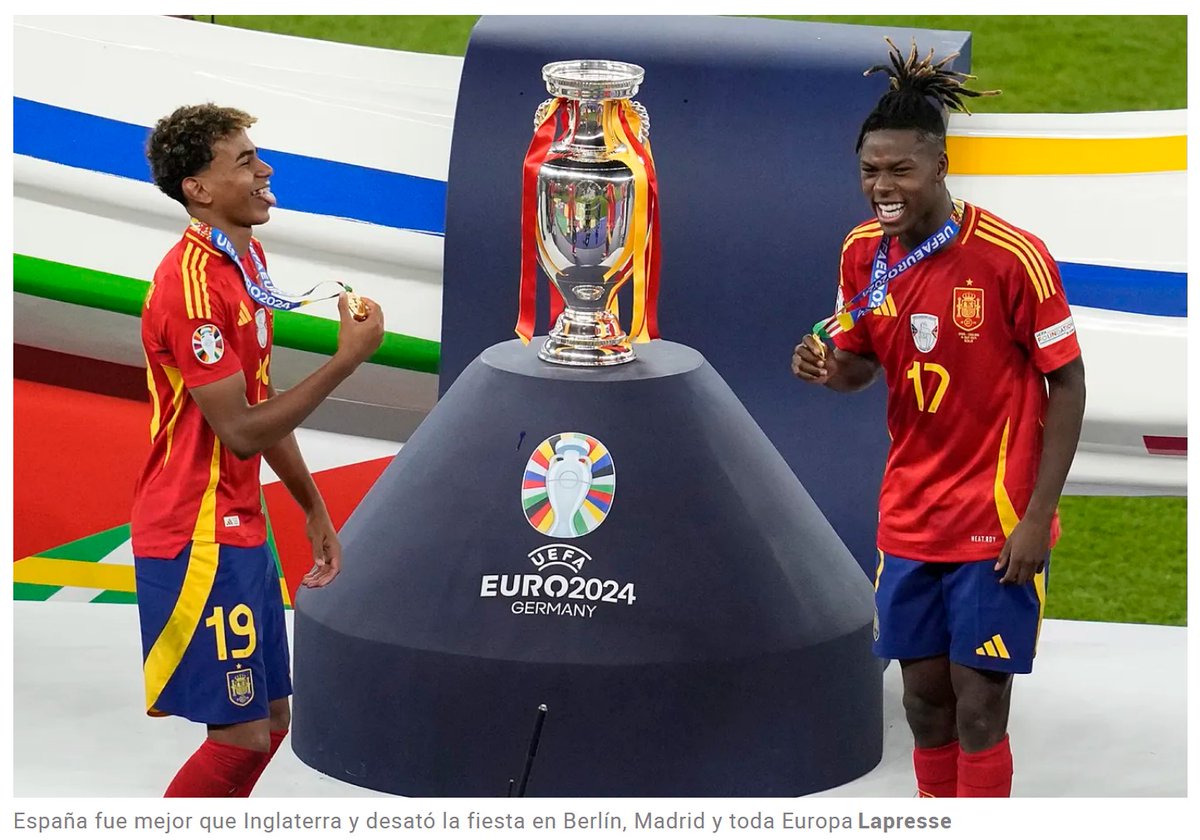 🏆El éxito de la selección de fútbol muestra al mundo toda la riqueza y diversidad del país. Lamine Yamal y Nico Williams, grandes estrellas de la Eurocopa, han podido hacer realidad sus sueños gracias a que sus madres y padres pudieron llegar a España en busca de una vida mejor.