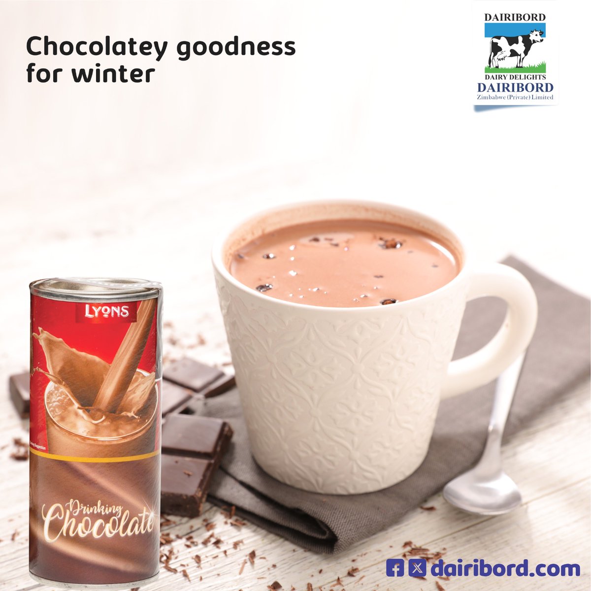DairibordLtd's tweet photo. Winter blues got you down? Dairibord's got you covered! Whip up a mug of rich, decadent drinking chocolate made with creamy Dairibord milk. It's the perfect way to warm up from the inside out and turn any day into a cozy winter retreat.
#dairibord #dchoc #supermilk https://t.co/PHZzhjdGVp