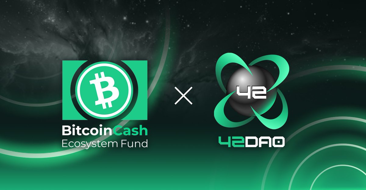 We are thrilled to announce our investment in and incubation of <a href="/42dao_official/">42DAO</a>. We’re also joining the 42DAO Council to forge a strategic partnership. 

Together, we’re driving forward innovation in decentralized finance on the BCH blockchain!  
#BCH #42DAO