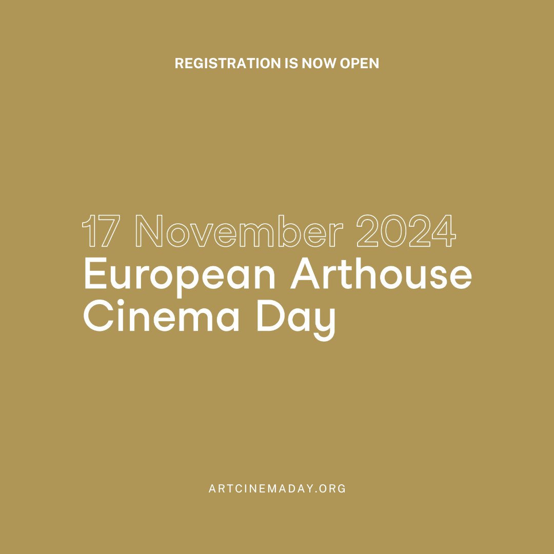 Register now for the European Arthouse Cinema Day on 17 November 2024: artcinemaday.org/en/register-in…

<a href="/ArtCinemaCICAE/">CICAE</a> <a href="/EuropaCinemas/">Europa Cinemas</a> <a href="/europe_creative/">Creative Europe</a> <a href="/LeCNC/">Le CNC</a> <a href="/BundesKultur/">BKM Kultur & Medien</a>