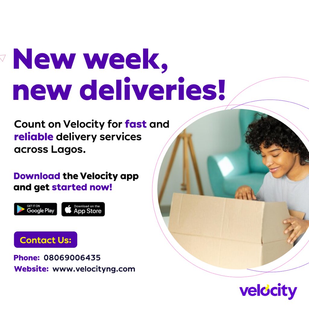 VelocityAppNG's tweet image. Experience seamless deliveries with Velocity. 
Whether it’s urgent or routine, we ensure your packages are delivered on time, every time. 

Download the app now!

#velocitydelivers #lagoseventvendors #lagosdeliveryservice
