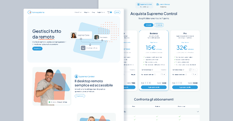 mozestudio's tweet photo. Nanosystems, a company that specializes in offering high-quality remote control and backup software, asked us to completely #redesign its marketing websites, product #ecommerce, and personal customer area. 

Here’s how we helped their team achieve these goals 👇