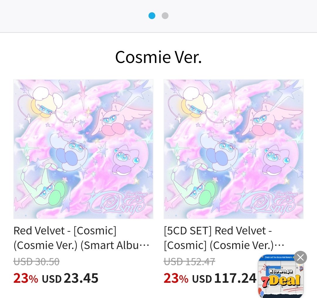 rvelites's tweet photo. Get 23% discount when you order Cosmie Ver from our Red Velvet Union discount link in @Ktown4u_com 💝

🛒https://t.co/xoXJfiblsM

#레드벨벳 #RedVelvet
#코스믹 #Cosmic  @RVsmtown https://t.co/ukN8chB7z3