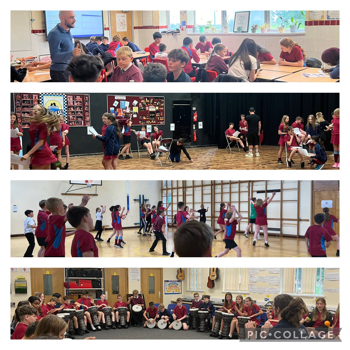And we’re off… Expressive Arts Day 2024!

A day full of workshops for Year 7 with Print, Cartoon Drawing, Stage Combat, Beatboxing, Drumming, Dance, Drama &amp; Film Making! 

✍️🎨🎤🪘🕺🎭🎬