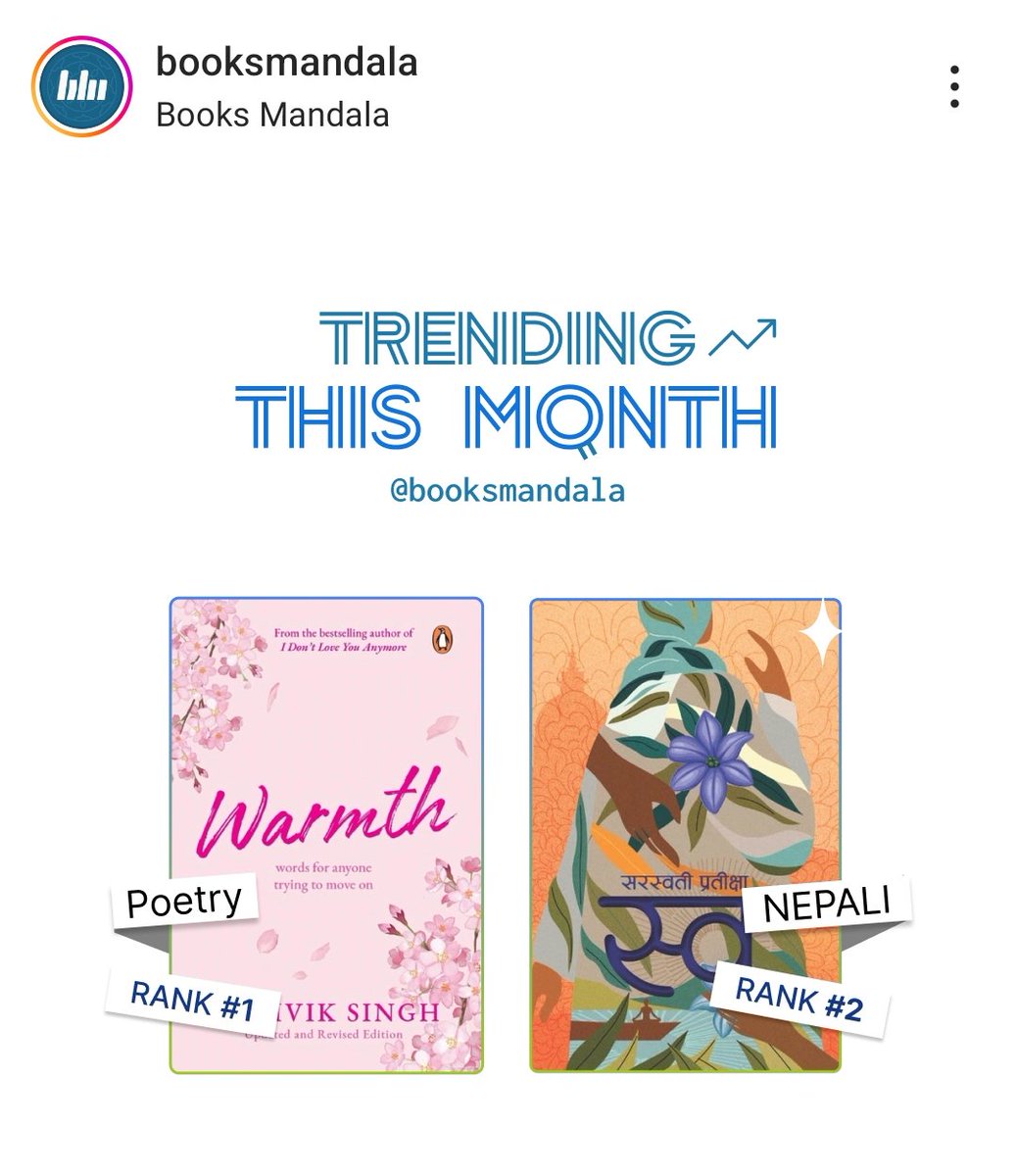 Book_Hill_P's tweet image. books mandala, Baluwatar
Trending This Month
#monthlychallenge 
Did you read ?😀
@saraswati_prati @Booksmandala