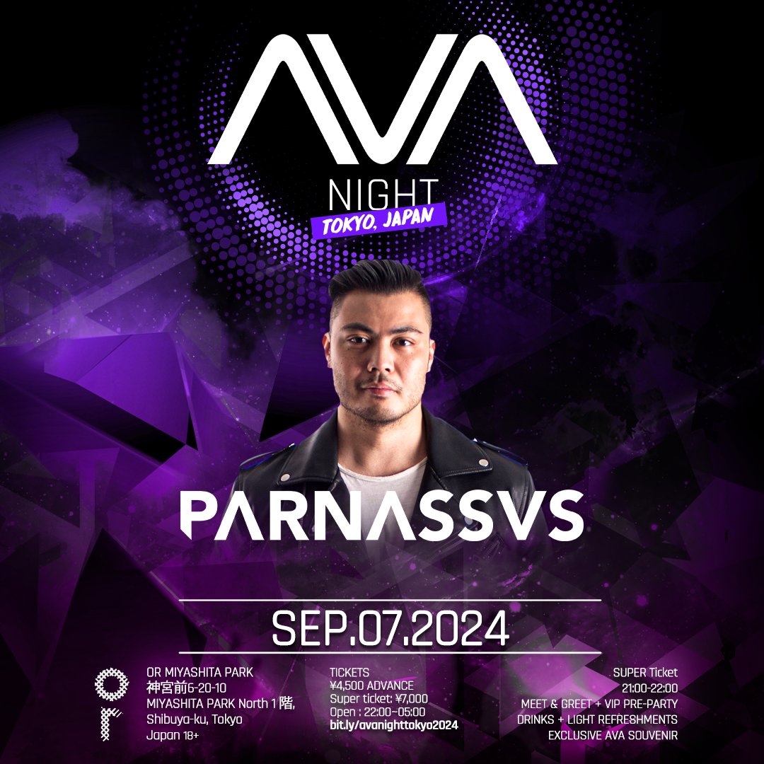 Here's 4 already announced artists for AVA Night Tokyo on September 7th at <a href="/ortokyoofficial/">ortokyo</a> !

We have 4 more artists left to announce out of 22 and some juicy details about the SUPER tickets!

Tickets: bit.ly/avanighttokyo2…