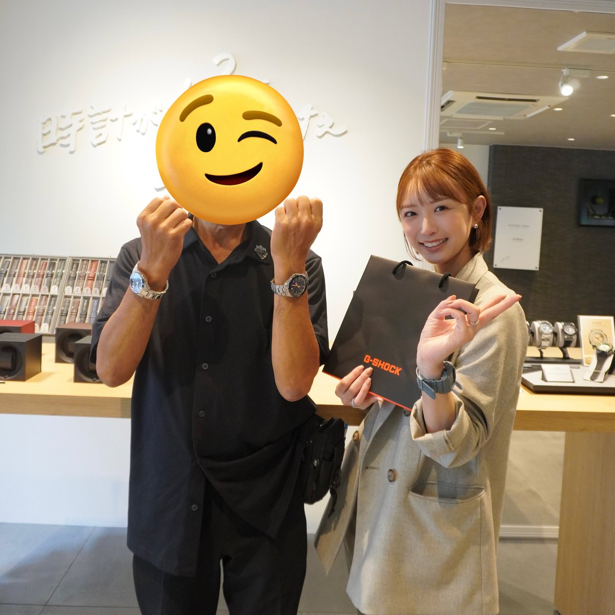 tokisuki_info's tweet photo. いつもYouTubeを見てくださっているお客様との購入記念ショット✨✨
他県からご来店ありがとうございました☺️
#OSEANUS #gshock #広島旅行 https://t.co/vIpfTsyZX2