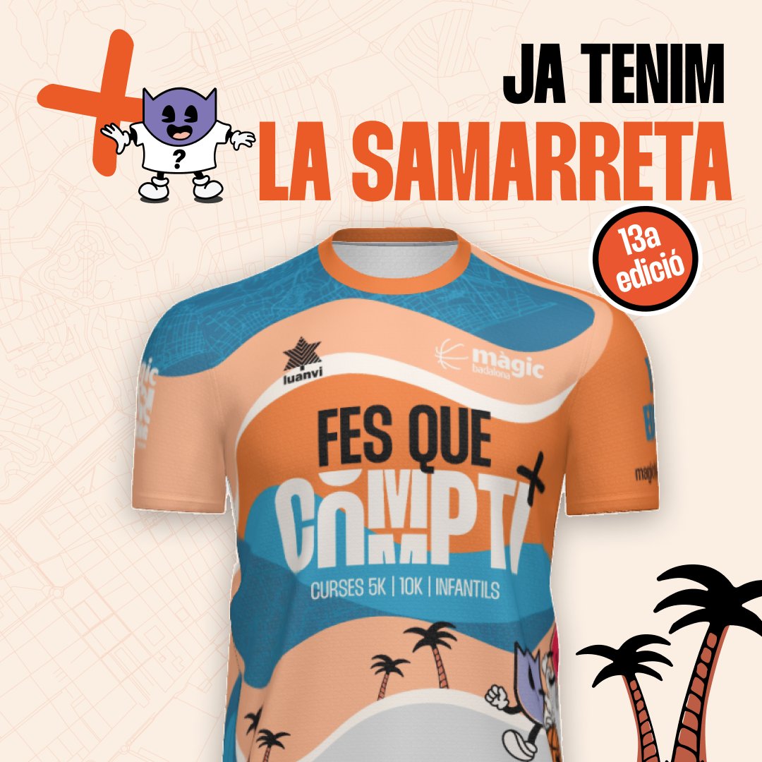 Si Badalona hagués de ser una samarreta, sens dubte seria aquesta perquè reflecteix el RUNNING, la SOLIDARITAT i BADALONA!🌴

Aquest any volem que sigui la més original de totes! 
FULL PRINT
PLENA DE COLOR
TÈCNICA
LLEUGERA

#magicbdnrunning #running #badalona