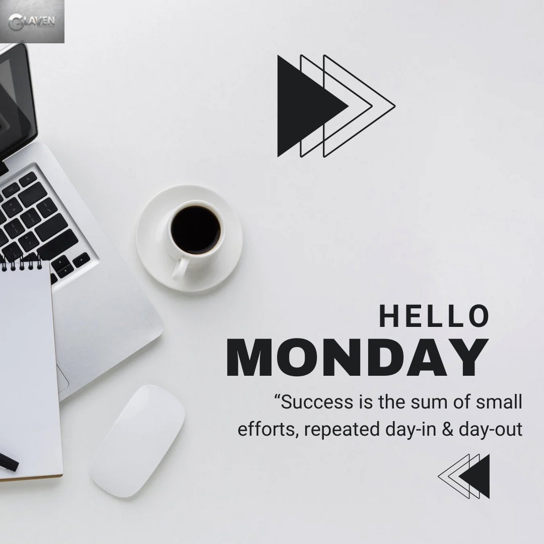 glaven_tech's tweet photo. “Success is the sum of small efforts, repeated day-in &amp; day-out"
#mondaymotivation #monday #mondaymood #mondayvibes https://t.co/qsGCWjvBoW
