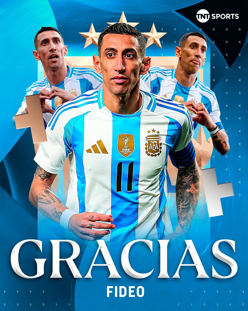 TNTSportsAR's tweet photo. Se retira Fideo Di María completamente emocionado y pone fin a su GLORIOSO ciclo con la camiseta de la Selección Argentina 🥹💔

GRACIAS POR TODO, ANGELITO 🇦🇷❤️

GRACIAS DE VERDAD. SOS INMENSO. https://t.co/NCWv6fuI4m