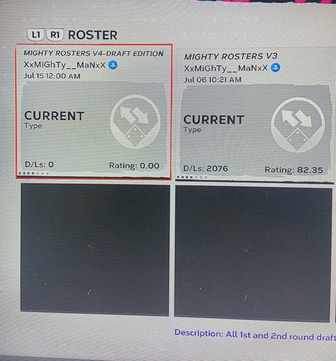 MightyRosters's tweet photo. Version 4 - Draft Edition is now in the vault. 

Includes all 1st and 2nd round picks from tonight. 

Up to date transactions. 

Please download and like! https://t.co/Uc18Udjgq4
