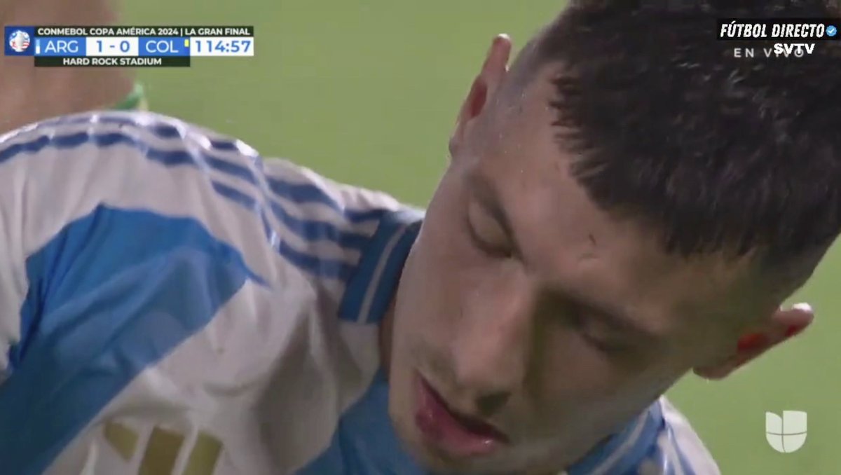 finanzacontable's tweet photo. Sale ANGEL DI MARÍA 🇦🇷
Final #CopaAmerica2024
Se juega 2do tiempo extra 118’
Argentina 🇦🇷 1 🆚 0 🇨🇴Colombia
L. Martinez 112’
#LaAlbiceleste #LosCafeteros
🏟️ Hard Rock Stadium, Miami
#CopaAmerica2024 #Argentina #Conmenol #Colombia #Fútbol #VamosArgentina #VamosColo https://t.co/gRnbiYPj8C