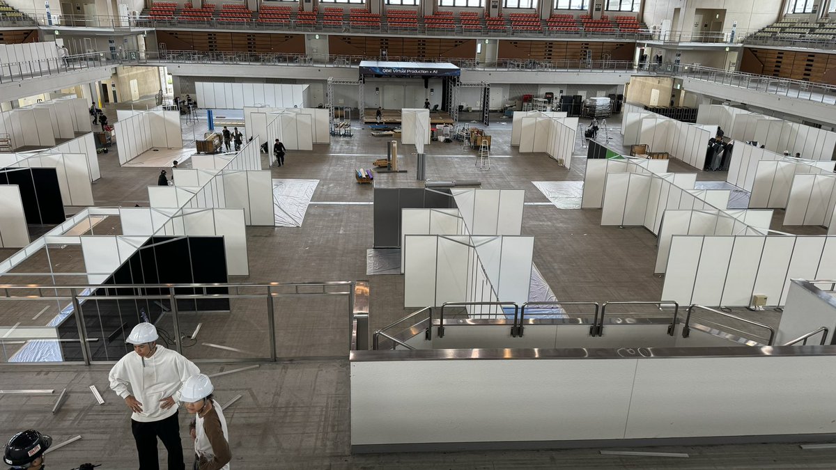 九州放送機器展2024 
本日から会場の施工に入りました。空は曇りだけど、丁度いい天気と温度です。