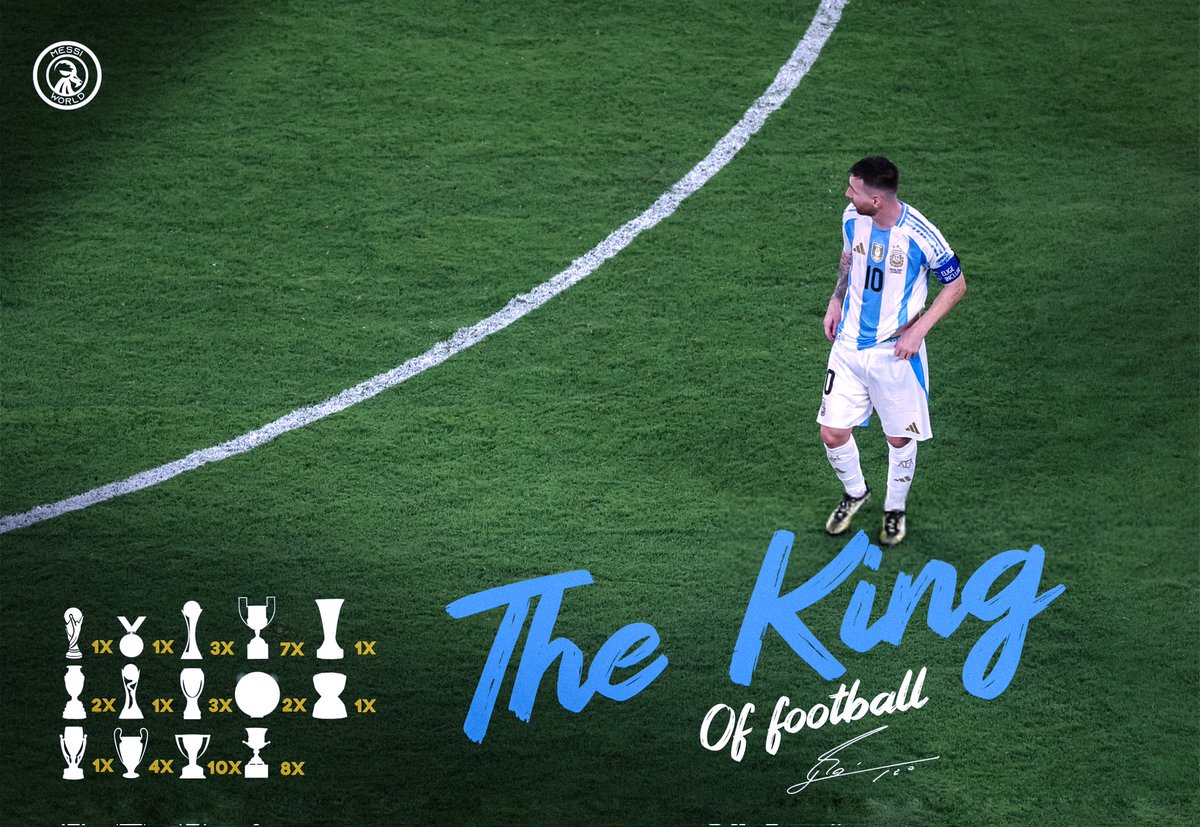 M10GOAT's tweet photo. 45 بــطــولــة حُــرة نــقــيــة! 🐐

الأسطورة ليونيل ميسي يعزز رقمه كأكثر لاعب تحقيقًا للألقاب الجماعية. https://t.co/D4OntQpBb1
