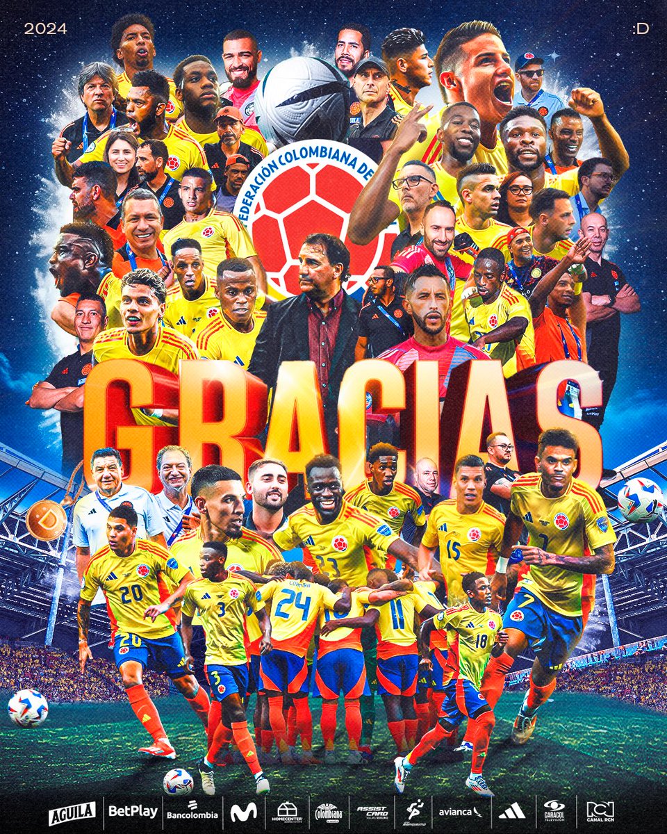 ¡𝐒𝐈𝐌𝐏𝐋𝐄𝐌𝐄𝐍𝐓𝐄 𝐆𝐑𝐀𝐂𝐈𝐀𝐒! 💛💛💙❤️

#TodosSomosColombia🇨🇴