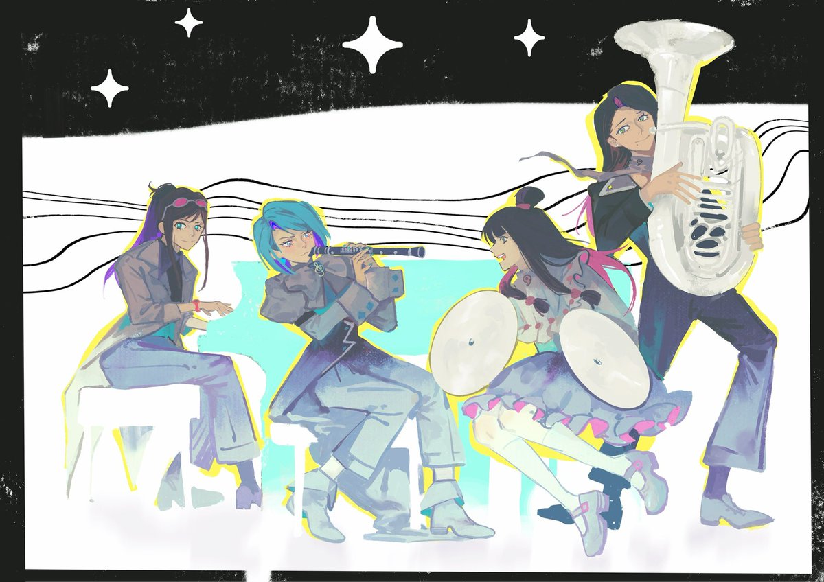 Yolle_Mercury's tweet photo. Celestial ensemble feat. #AceAttorney 123
Piano:#emaskye
Clarinet:#FranziskaVonKarma 
Cymbal:#mayafey
Tuba:#miafey https://t.co/G9j1A8xAdF