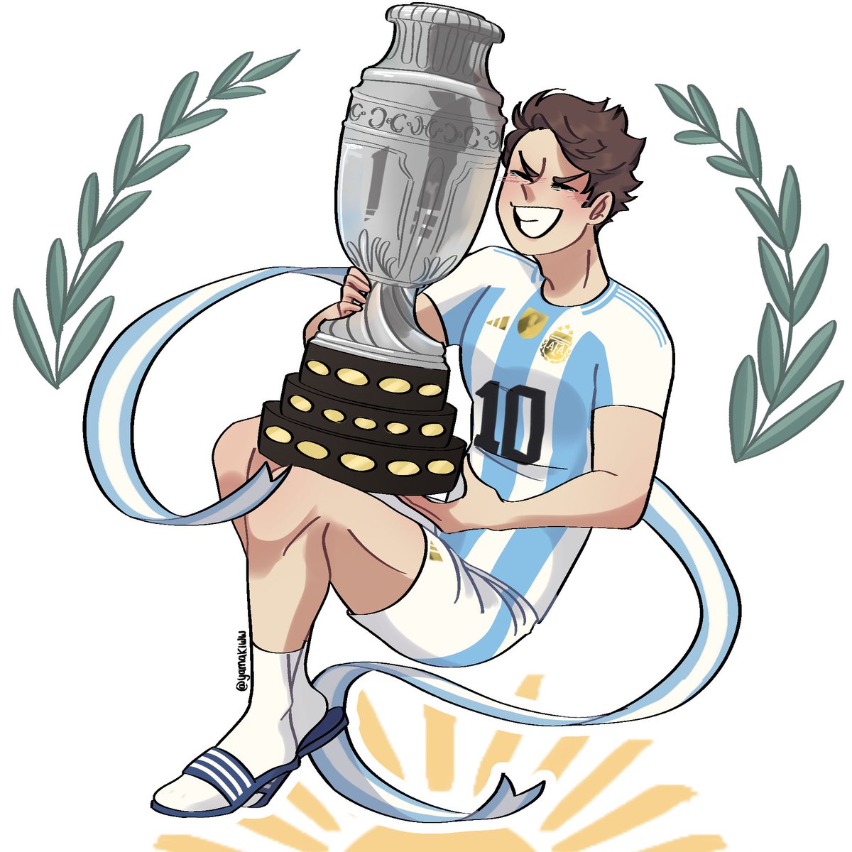 yamakiww's tweet photo. Argentina Campeón de América!! 🇦🇷🇦🇷

#haikyuu #oikawatooru https://t.co/2t0Oev7B2z