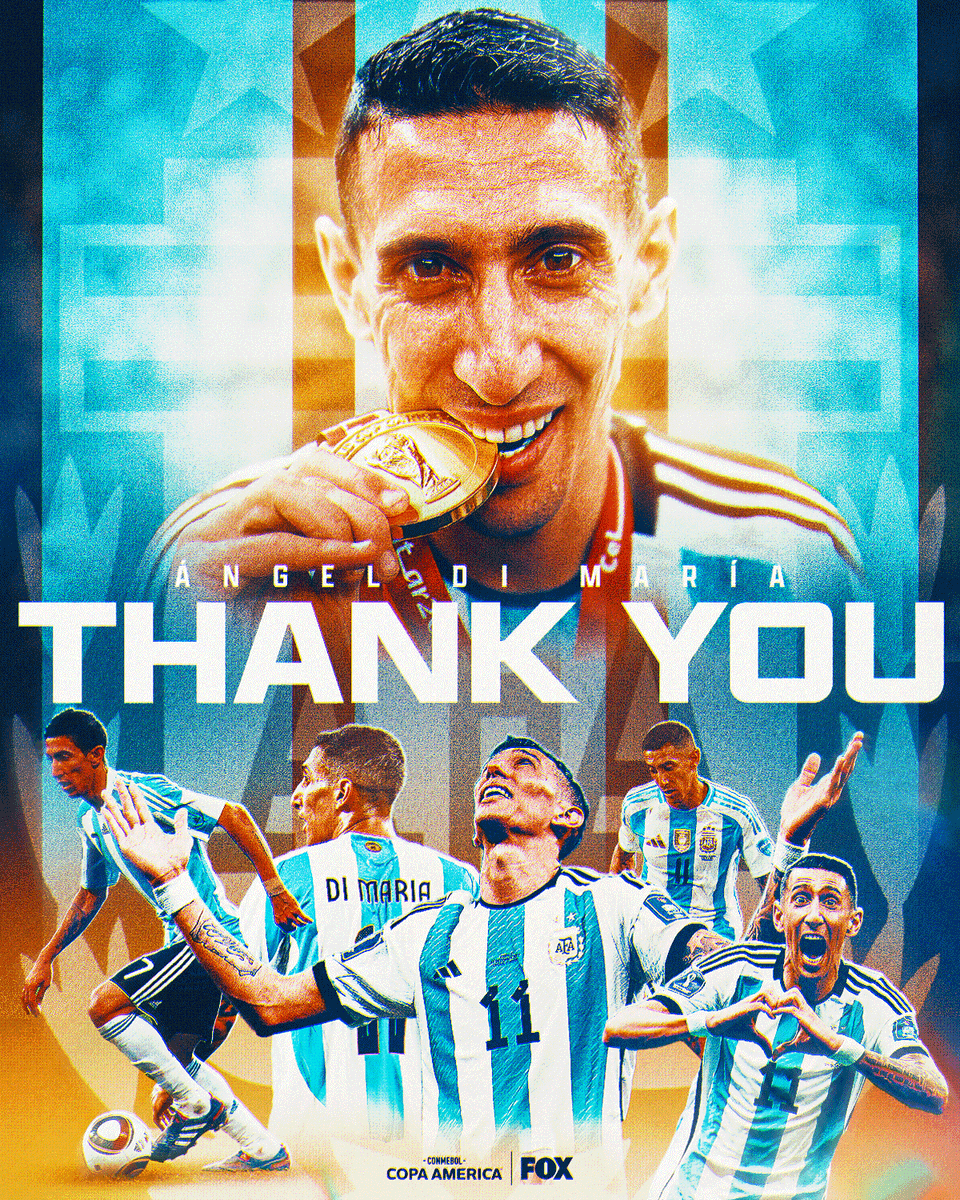 FOXSoccer's tweet photo. Forever an Argentina legend 👏

Ángel Di María goes out on top 🇦🇷❤️ https://t.co/DkHEPQ2fVa