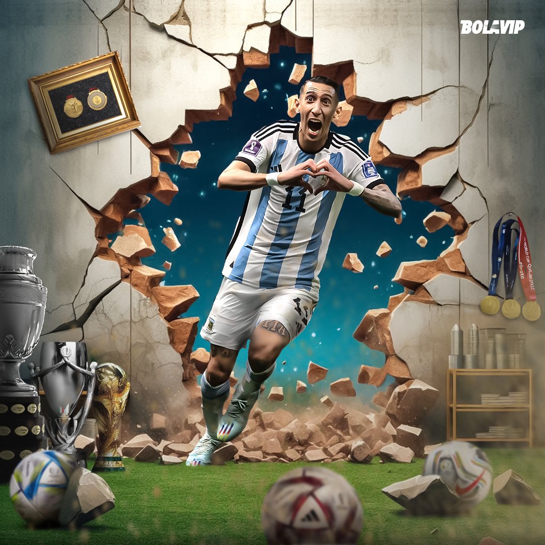 ÁNGEL FABIÁN DI MARÍA, LEYENDA DEL DEPORTE ARGENTINO 🇦🇷.

🏆Mundial Sub 20 2007
🏆Juegos Olímpicos 2008
🏆Copa América 2021
🏆Finalissima 2022
🏆Mundial 2022
🏆Copa América 2024