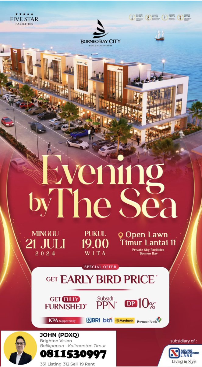 JohnTanzil's tweet photo. *Evening by The Sea*
A Night Sky at Borneo Bay Podomoro
Minggu, 21 Juli 2024
19.00 - Till end
Dapatkan penawaran spesial https://t.co/Lfp06MRkDA