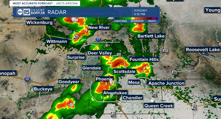 Storms are poppin' all over the Valley now! 
What is it like in our neighborhood send pictures and videos to share@abc15.com