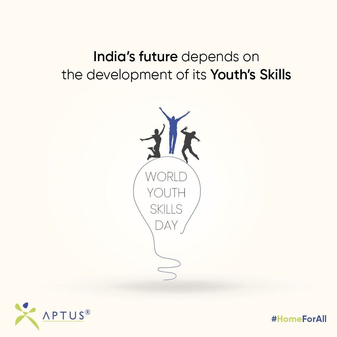 Aptusindia's tweet image. Empowering the youth is empowering the future. Invest in youth skill development to create a better tomorrow for India.

To apply for a home loan, visit aptusindia.com/HomeLoan

#WorldYouthSkillsDay #SkilledIndia #YouthSkillDevelopment #Aptus #AptusIndia #goals #smartgoals