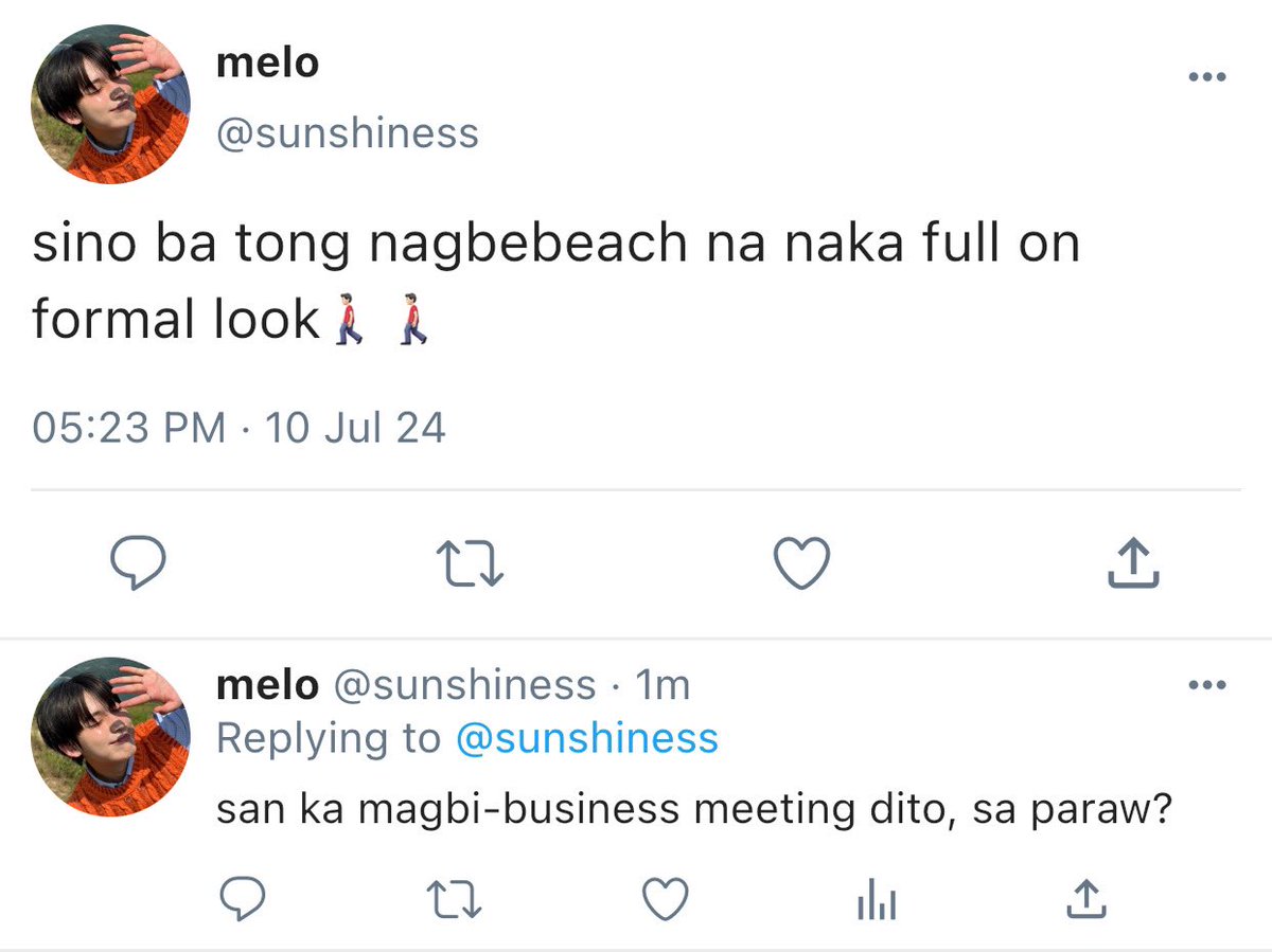 ymfiltr's tweet photo. bittersuite 🏝️,
a #sunsun series au 

in the midst of his 5-days vacation in boracay, melo (sn) has found a potential summer love interest in the form of mav (sh), who was oddly sporting a formal look at the beach.

[ day 1 / 5 ] https://t.co/n6lzUgn1sP