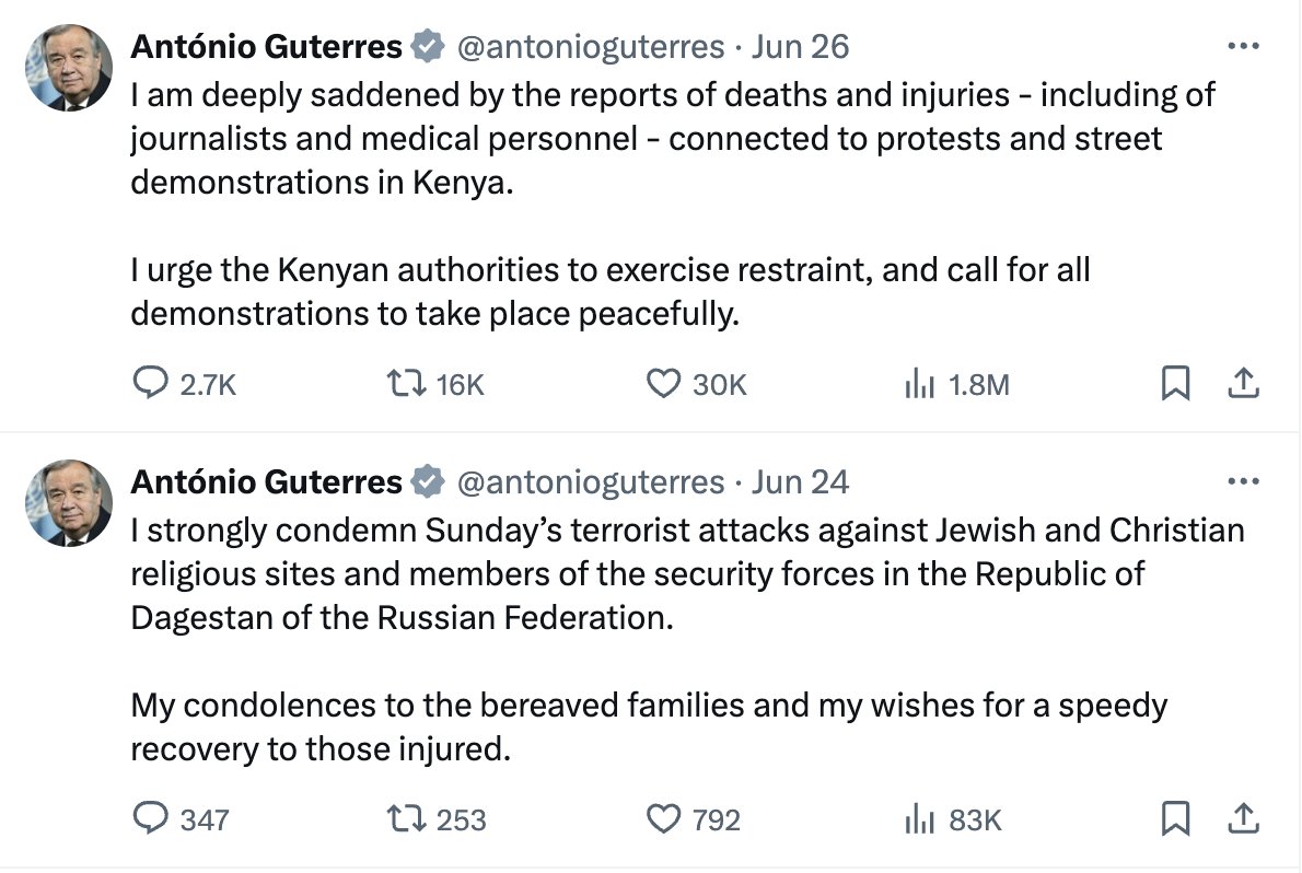 I am deeply saddened and strongly condemn the assassination attempt against Donald Trump connected to rallies in America.  I urge the American authorities to exercise restraint, and call for all campaigns to take place peacefully and the temperature of politics to be lowered.