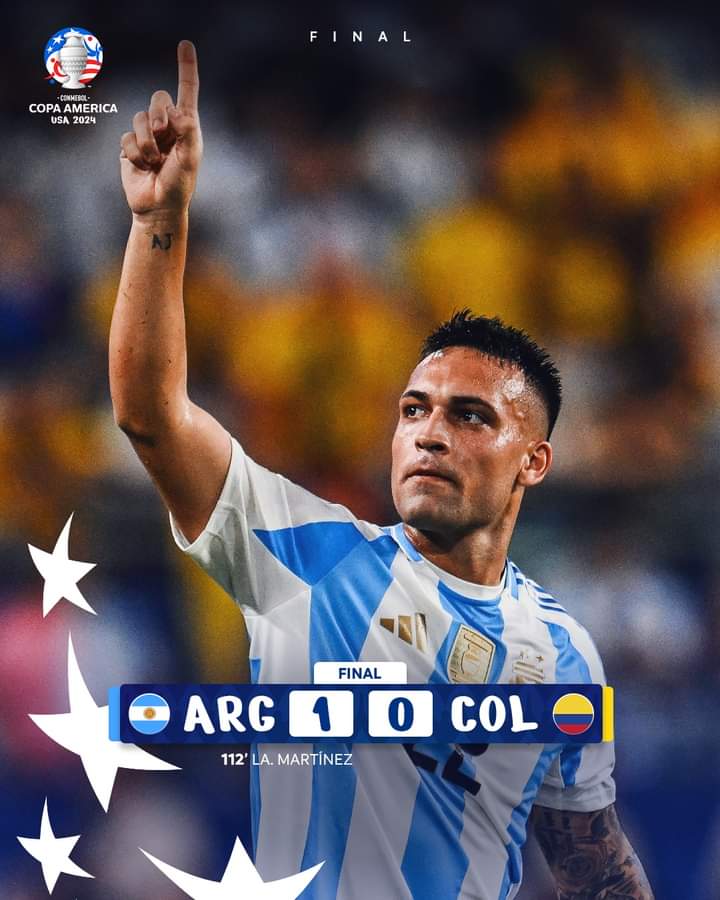 intellect_news's tweet photo. 🚨LA SÉLECTION D'ARGENTINE EST SACRÉE CHAMPIONNE D'AMÉRIQUE✅
#argentine #copaamerica #comebol https://t.co/TXTs3ifg9u